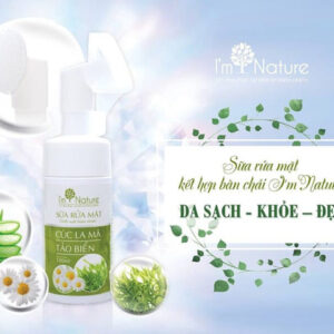 sua rua mat ket hop ban chai im nature